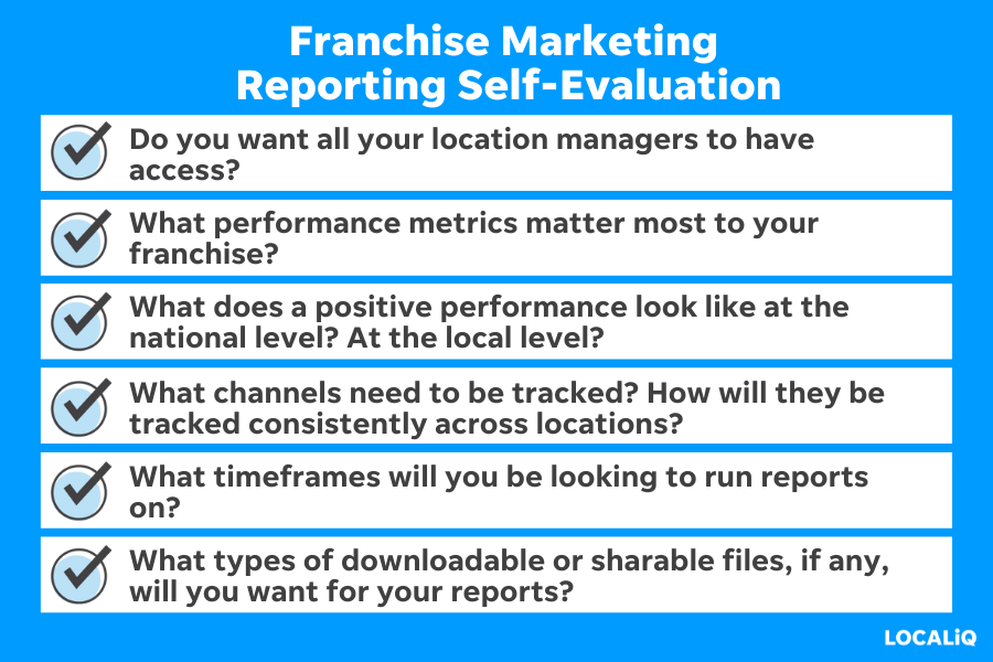 franchise marketing - how to choose a reporting system in franchise marketing