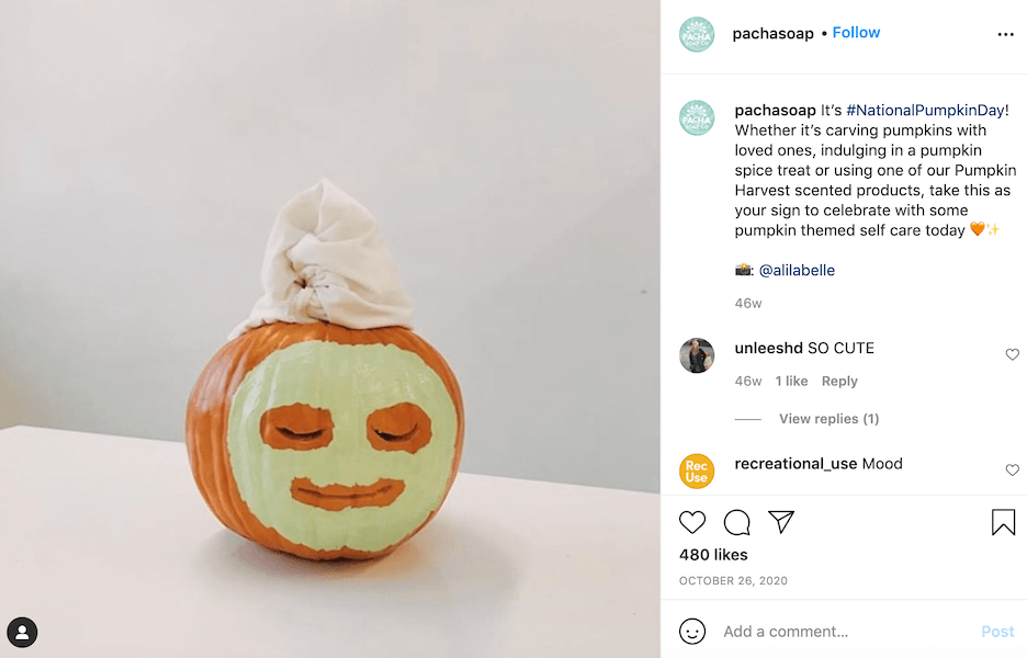 october social media ideas - national pumpkin day