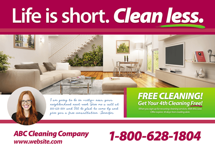 cleaning services advertising ideas - use direct mailers