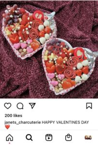 valentines day social media posts - small business happy valentines day instagram post example