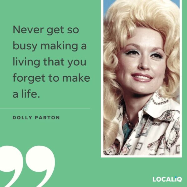work-life balance quote from dolly parton